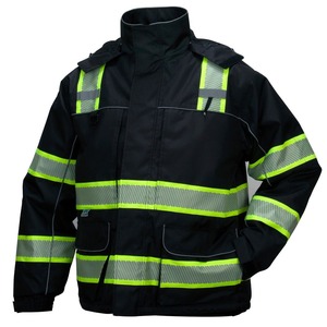 Chaqueta de Trabajo de Poliéster 3 en 1 de Primera Calidad, Transpirable, Impermeable, Ignífuga, Antibacteriana, con Capucha Integrada - Product Image 3