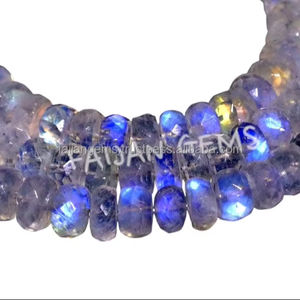 100% cuentas de piedra lunar de arcoíris blanco Natural, forma mixta, tamaño calibrado suelto, piedras preciosas para hacer joyas, piedra OEM a granel - Product Image 1