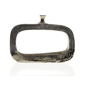 Juego de 2 Jarrones de Metal Modernos de Acero Inoxidable Plateado, Formas y Tamaños Personalizados para Decoración de Mesa, Bodas y Hogar, Base Plana - Product Image 4