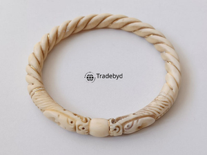 Designer Bone Inlay Bangle Stylish Unisex Jewelry Premium Quality for Fashion Gift Tradebyd - Product Image 2