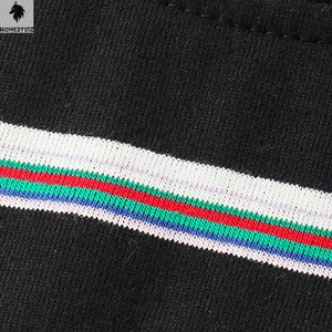 T-shirt personnalisé pour hommes de haute qualité 100% coton Hip Hop Streetwear Ringer DTG & Silk Screen Printing Knitted Fabric - Product Image 4