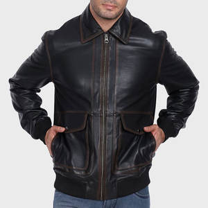 Nouvelle arrivée, veste en cuir pour homme, look élégant, meilleure qualité, couleur attrayante, produit tendance, veste en cuir - Product Image 1