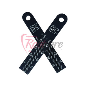 Regla Endodóntica Negra de Acero Inoxidable Duradera, la Más Vendida, para Uso en Mediciones Dentales - Product Image 6