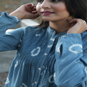 Blusa Ligera de Algodón 100% con Estampado Floral para Mujer, Estilo Imperio, Cuello en V, Ropa Casual, Ajuste Moderno, Lavable a Diario, Ecológica - Product Image 5