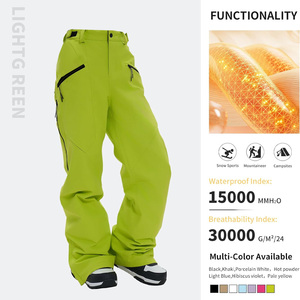 Pantalon de ski personnalisé pour hommes Fournisseur OEM Tissu coupe-vent imperméable avec doublure thermique avec impression de logo et options de marque privée - Product Image 2