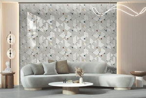 Exclusivas baldosas decorativas tipo cracker de 600x1200 hg, losa cerámica de alto brillo para decoración de paredes de lujo, pisos y proyectos de diseño de interiores. - Product Image 5