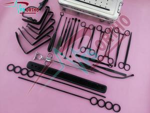 Juego de Instrumentos Quirúrgicos para Amigdalectomía y Adenoidectomía, 27 Piezas, Acero Inoxidable, Manual, Recubrimiento Negro, FS-ORTHO - Product Image 6