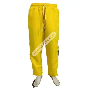 Trend sarı altın müşteri rüzgarlık naylon pantolon özel sweatpants 3m erkekler için yansıtıcı streetwear rüzgarlık naylon pantolon