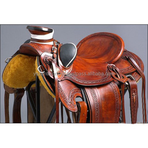 Y & Z cuero genuino duradero Western Horse Wade sillín de acero inoxidable Hardware alta calidad superior precio al por mayor para - Product Image 5