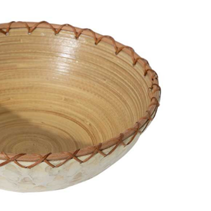 ชามไม้ไผ่สานขัดสำหรับเสิร์ฟชามหวายเป็นมิตรต่อสิ่งแวดล้อมเครื่องครัวสำหรับตกแต่งบ้านแบบเวียดนาม - Product Image 3