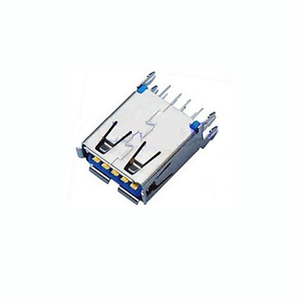 Ariba Technology USB 3.0 Female DIP Vertical Stainless Shell Tin Plated LCP+30% Glass Fibre Connector UL94V-0 Flame Retardant - Product Image 1