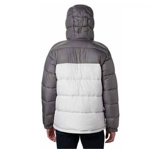 Capucha hombres burbuja puffer chaqueta clásica - Product Image 2
