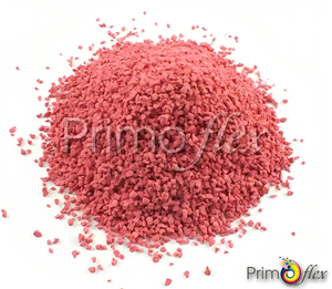 Primelay Rosy Red EPDM Granule 1-4mm Tamaño Mejor Grado de moldeo Material de goma ecológico Patio de recreo al aire libre Pista de correr 25kg - Product Image 1
