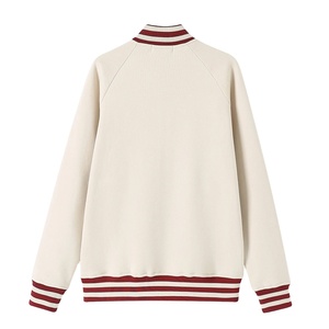 Vestes en molleton de baseball personnalisées Delta Sigma Theta, couleur cramoisie et bordeaux, broderie en chenille, lettres grecques - Product Image 2