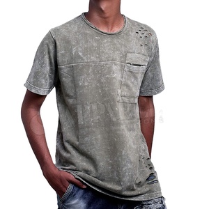 Camisetas 202 lavadas con ácido para hombres, camisa multicolor de alta calidad con lavado mineral, nuevo estilo - Product Image 1