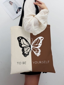 Sac fourre-tout en toile de luxe ouvert Doodle personnalité impression numérique broderie décoration fabricant direct en gros très pas cher - Product Image 4