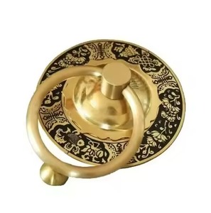 Heurtoir de porte en métal vintage élégant finition antique décoration de porte d'entrée maison Villa entrée accessoire de quincaillerie robuste - Product Image 2