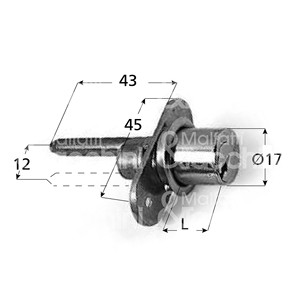 ล็อคใช้สำหรับลิ้นชักตัวโลหะ - Product Image 1