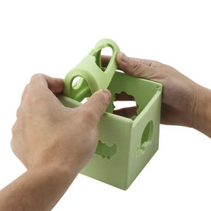 Jouets pour bébés sans BPA, de qualité alimentaire, en silicone, jouets empilables, nouveau design, hexaèdre, détachable, doux, sûr, ensemble éducatif - Product Image 2