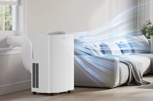 Climatiseur portable à haute efficacité énergétique, télécommande, fonctionnement silencieux, système de refroidissement/chauffage, fréquence variable, pour la maison - Product Image 5