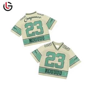 Camisetas de fútbol Vintage Boxy Fit de calidad superior, ropa de calle, camiseta de malla Boxy, camiseta de fútbol americano de gran tamaño - Product Image 6