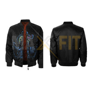 เสื้อแจ็กเก็ตเบสบอลแขนยาวสำหรับผู้ชายเสื้อแจ็กเก็ตเลตเตอร์แมนแบบเรียบพิมพ์ลายด้วยตัวเองสำหรับ2025ฤดูหนาวโดยบริษัท Maxfit - Product Image 6