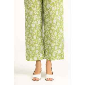 จั๊มพ์สูทผ้าชีฟองสีเขียวทรงหลวมสำหรับผู้หญิง เอวสูง สไตล์ลำลอง พร้อมกางเกงคาร์โก้ลายระบายอากาศ - Product Image 3