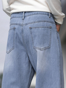 Jeans de Mezclilla para Hombre, Hechos a Medida en Fábrica, de Alta Calidad, Populares, Pantalones de Mezclilla Rectos - Product Image 2