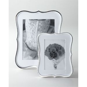 Cadre photo en métal plaqué argent de luxe avec passe-partout Minimaliste Cadre photo de table 4x6 pour la décoration de la maison et cadeau de mariage Cadre photo - Product Image 2