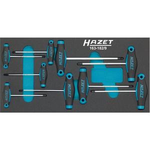ชุดประแจบล็อกหกเหลี่ยมแบบด้ามตัวที 9 ชิ้น Hazet - Product Image 1