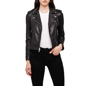 Vente en gros de nouvelles vestes en cuir pour femmes tendance d'hiver, vêtements d'extérieur pour femmes en gros personnalisés, veste en cuir respirante grande taille - Product Image 5