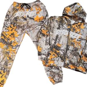 Custom Made Trending High Quality Camo Tracksuits Breathable Hot Selling Luxury Hunting Sweat Suit for Men - Product Image 3