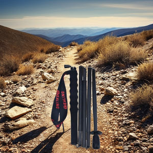 Bâtons de randonnée professionnels Passen 100% en fibre de carbone à module élevé - Pliables, finition noire mate, 110 cm, pour la randonnée et la course sur sentier - Product Image 5