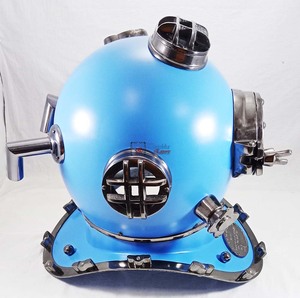 หมวกนิรภัยสำหรับดำน้ำทะเลลึกเก็บได้สีน้ำเงินรูปตัววี - Product Image 5