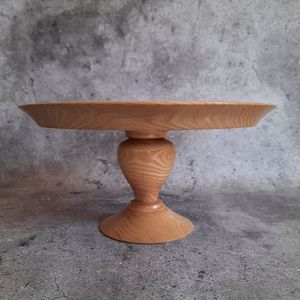 PRODUCTOS DE FORMA DISEÑO HECHO A MANO FORMA REDONDEADA PASTEL DE CUMPLEAÑOS Soporte para servir para fiesta Celebración Pastel de madera - Product Image 5