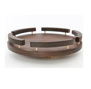 Bandeja de madera de mango natural con marco de metal Decoración para el hogar Utensilios de cocina más vendidos de alta calidad - Product Image 2