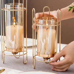 Handmade Modern Vase Candle Holders for <b>Tea</b> <b>Light</b>, Candle Stand Table Centerpiece for Home Ornament Holiday Decoration - Product Image 3