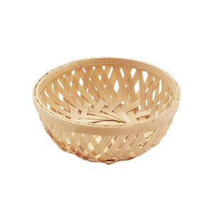 Stackable Bamboo <b>Kitchen</b> Utensils Bowl, Round Bamboo Basket <b>for</b> Fruits, <b>Vegetables</b>, <b>Kitchen</b> Arrangement - Product Image 1