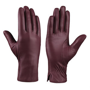 Guantes de moda de cuero de alta costura para exteriores, producto transpirable, guantes de moda de cuero ultrasuave al tacto para mujer - Product Image 6