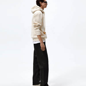 เสื้อมีฮู้ดผ้าขนแกะหนาโอเวอร์ไซส์แบบสวมหัวแนวสตรีทสำหรับผู้ชายเสื้อฮู้ดโอเวอร์ไซส์สำหรับฤดูหนาว - Product Image 5