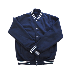 Venta al por mayor de chaqueta universitaria de calidad superior logotipo personalizado bordado calentado a prueba de viento manga larga botón decoración invierno lana - Product Image 1