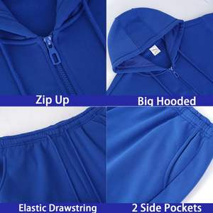 Survêtement de sport pour hommes conçu sur mesure veste zippée avec taille élastique pantalon de jogging pour entraînement sportif gym et street style - Product Image 6