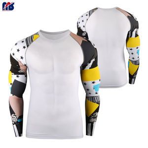 Protège-rougeurs à manches longues en spandex pour hommes Protège-rougeur à compression pour hommes Top imprimé sublimé Meilleure qualité à la mode - Product Image 5