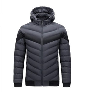 <b>Men</b> outdoor thick <b>padded</b> puffer <b>jacket</b> <b>hooded</b> warm waterproof windproof insulated down coat winter fashion outerwear - Product Image 4