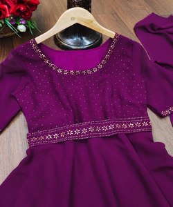 ชุดสูทมุสลิมแบบเย็บติดสำหรับผู้หญิงเสื้อผ้าอิสลามสำหรับงานแต่งงาน Eid ชุดเสื้อผ้าสามชิ้น - Product Image 6