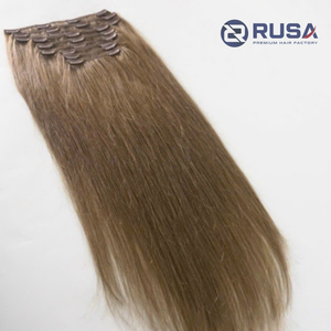 Extensiones de Cabello Natural Vietnamita de Alta Calidad con Clip, Venta al Por Mayor de Fábrica, Personalizadas, Sin Sintético, Longitud de 10 a 34 Pulgadas - Product Image 1