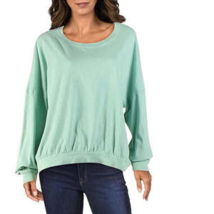 Free People T-shirt da donna 213 in jersey 100% cotone verde, taglia Small e XXS, con colletto a fiocco, traspirante, con motivo a personaggi animati - Product Image 1