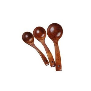 Ensemble de couverts de table en bois d'acacia de haute qualité pour la cuisine d'hôtel, comprenant une fourchette et une cuillère avec support - Product Image 2