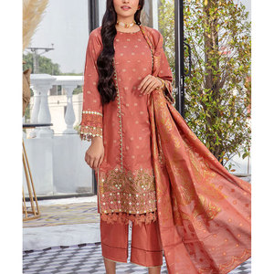 Shalwar kameez แบบดั้งเดิม punjabi ชุดยาวลำลองฤดูร้อนออกแบบใหม่ทำสนามหญ้าพรีเมี่ยม - Product Image 3