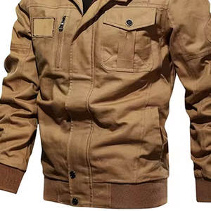 <b>Men's</b> Latest Design Winter <b>Bomber</b> <b>Jackets</b> Hot Sale Canvas Fabric Made in Pakistan OEM Service for Spring <b>Summer</b> - Product Image 5